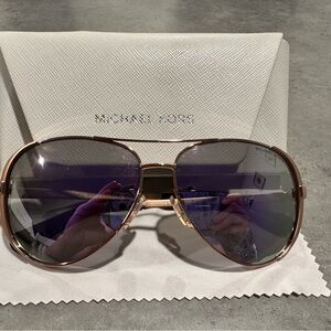 Michael Kors Gold and Purple Sunglasses